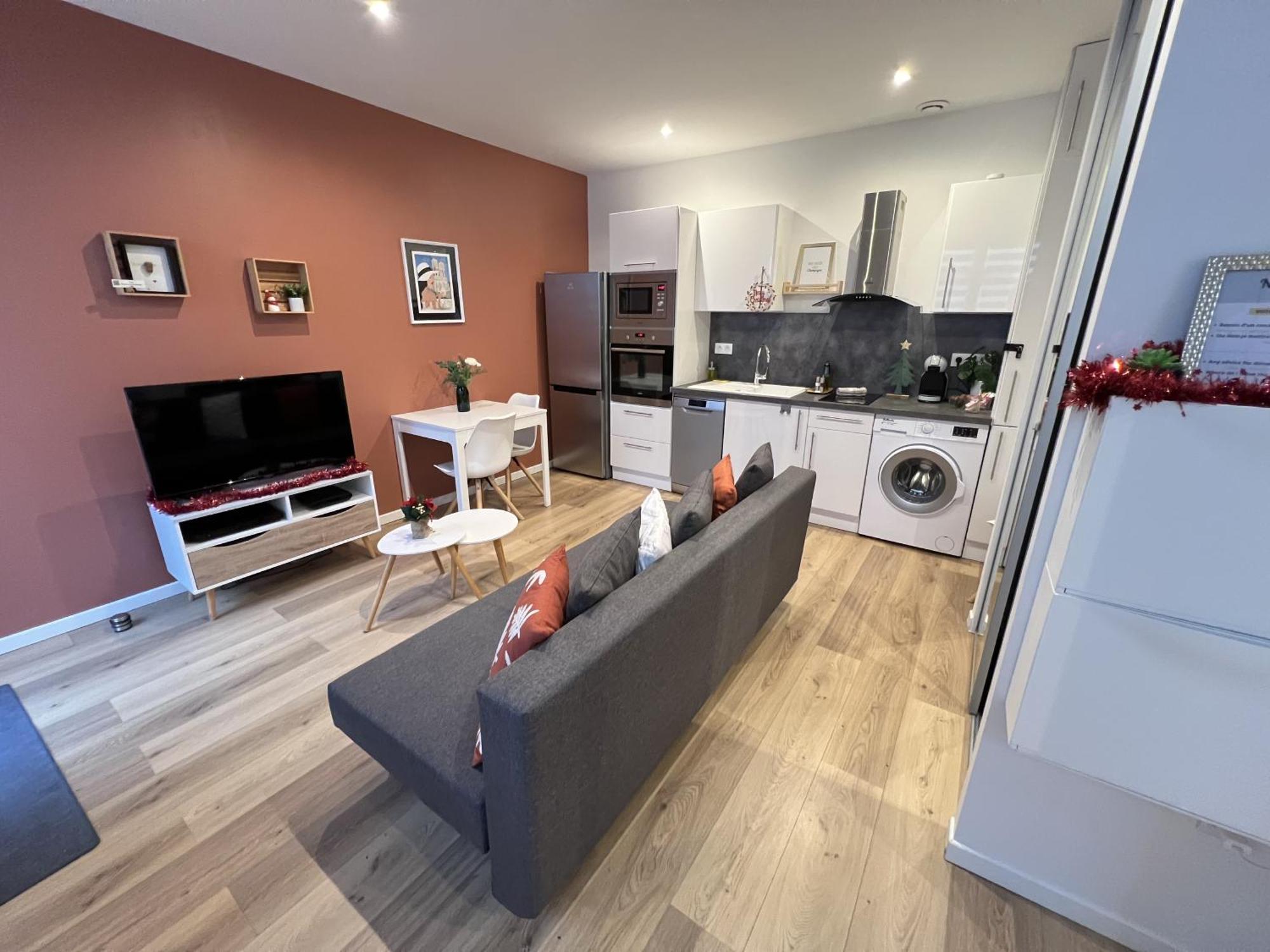 Le Remois - Charmant T2 - Renove - Parking - Cour Privative - Wifi Reims Exteriör bild